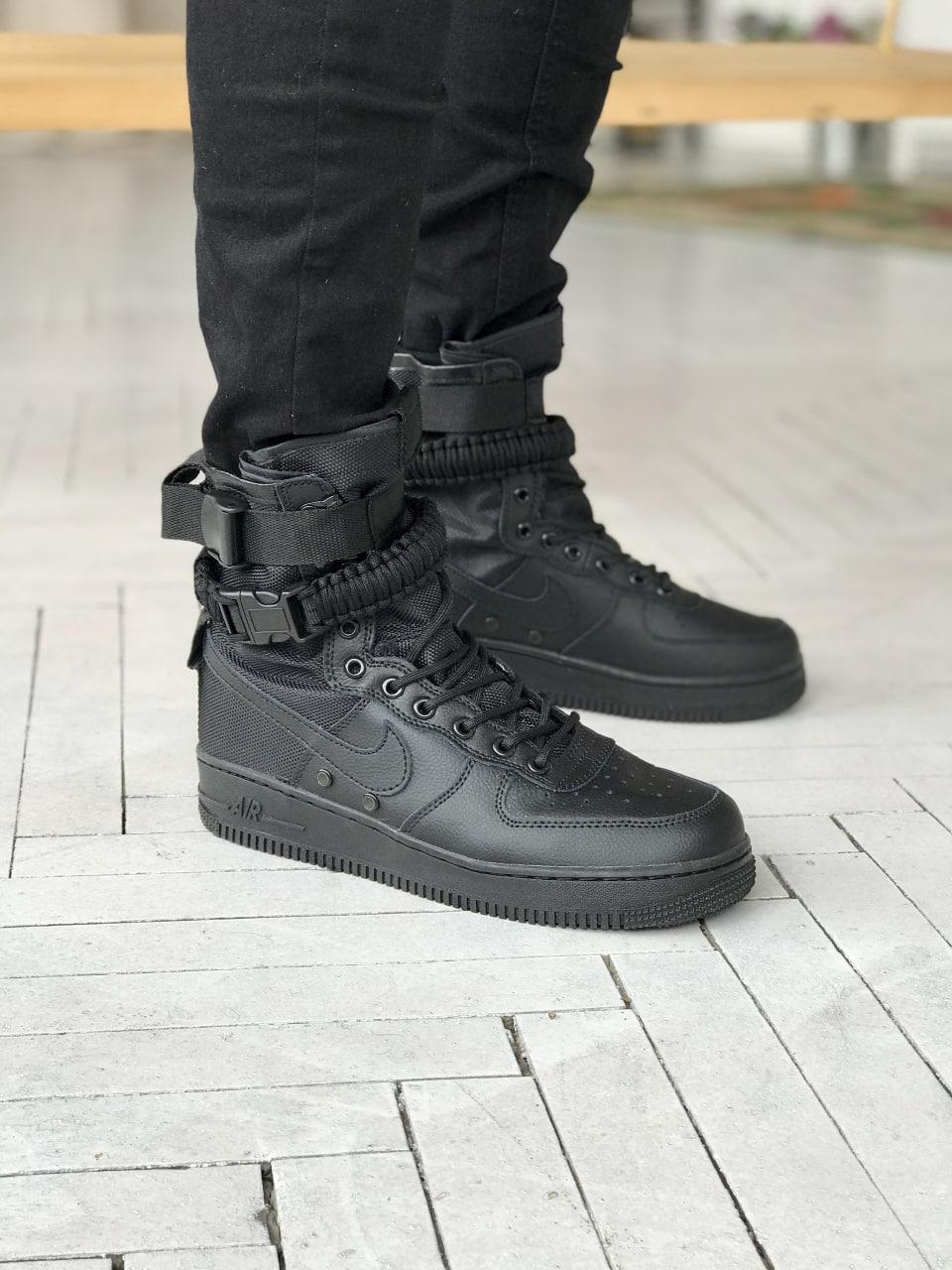 Кросівки чоловічі чорні Nike Special Air Force Field 1 (00913)