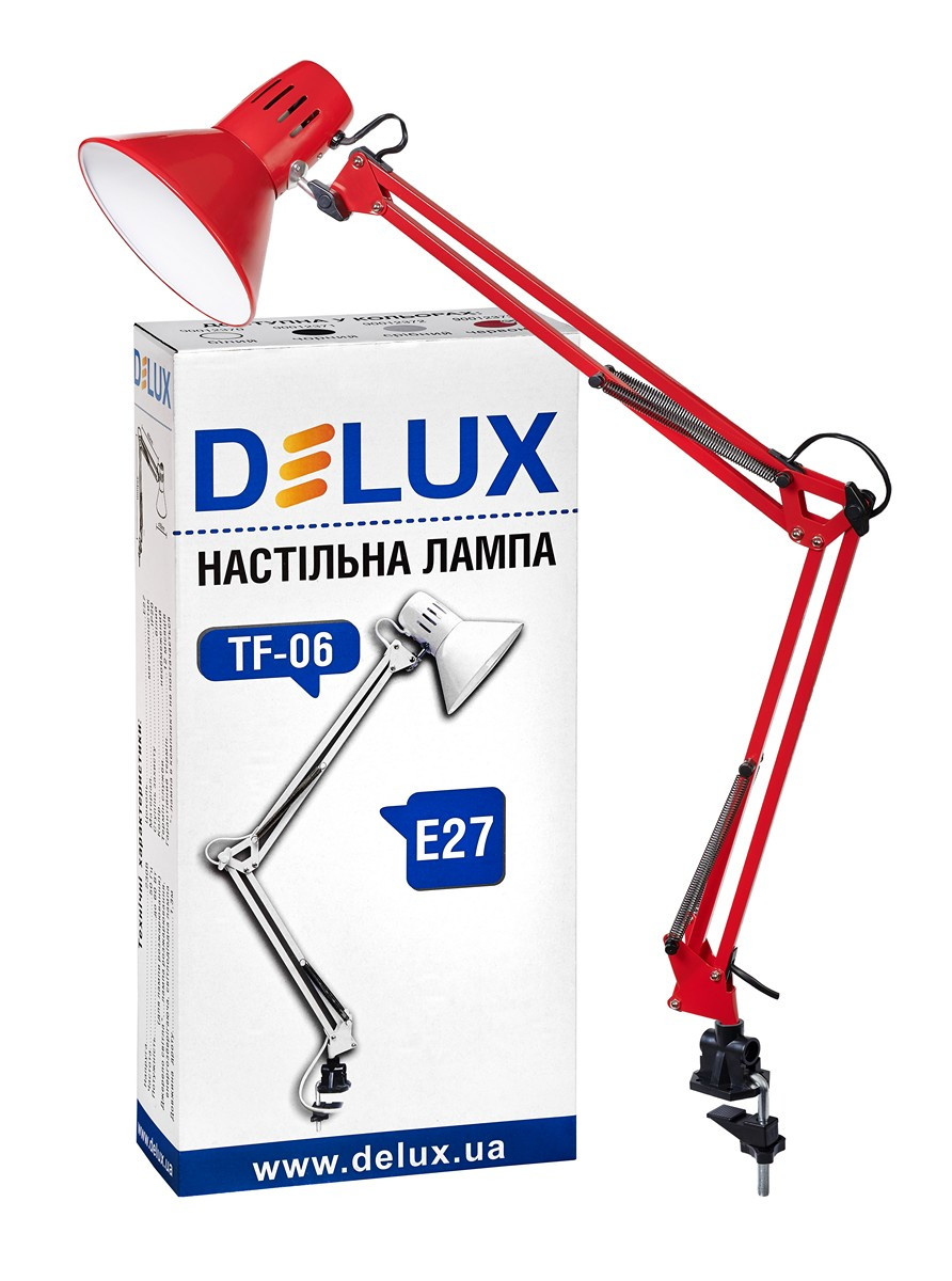 Настольная лампа на струбцине DELUX TF-06
