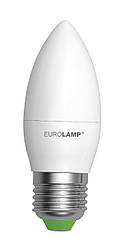 EUROLAMP LED Лампа ЕКО Свеча 6W E27 3000K (матова)