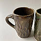Маленькие парные чашки для кофе ручной работы керамические зелёные, фото 3