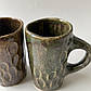Маленькі парні чашки для кави ручної роботи керамічні зелені, фото 10