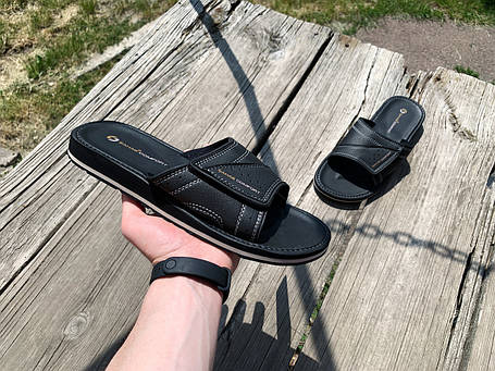 Чоловічі шльопанці на SAHAB Сахаб Black чорні Оригінал, фото 1