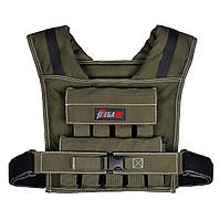 Жилет-обважнювач для занять спортом MegaShape 20 кг зелений (NEOS)