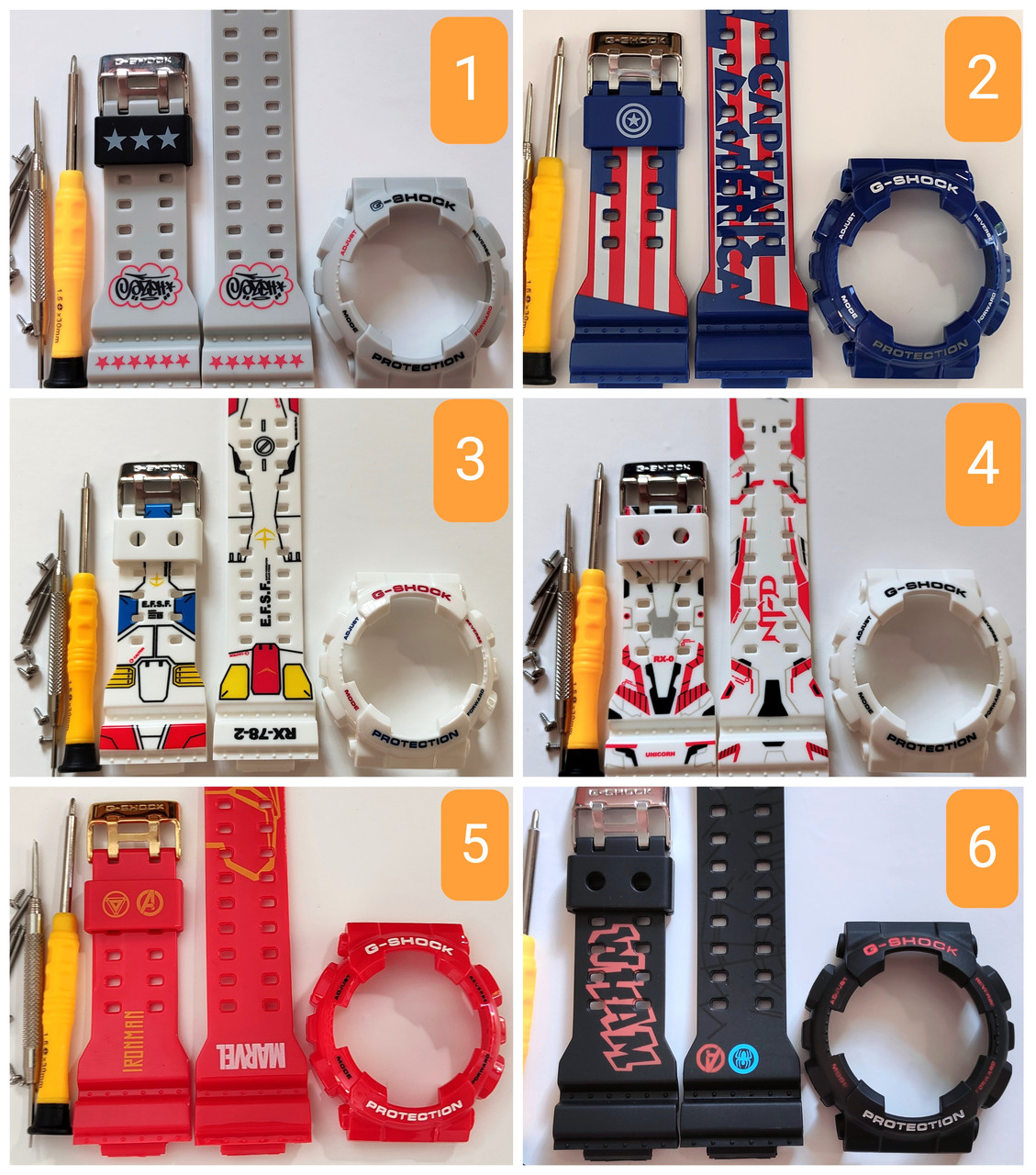 Casio Ремешок + Безель (рант) для Часов G-SHOCK GA-100 / GA-110 / GA ...