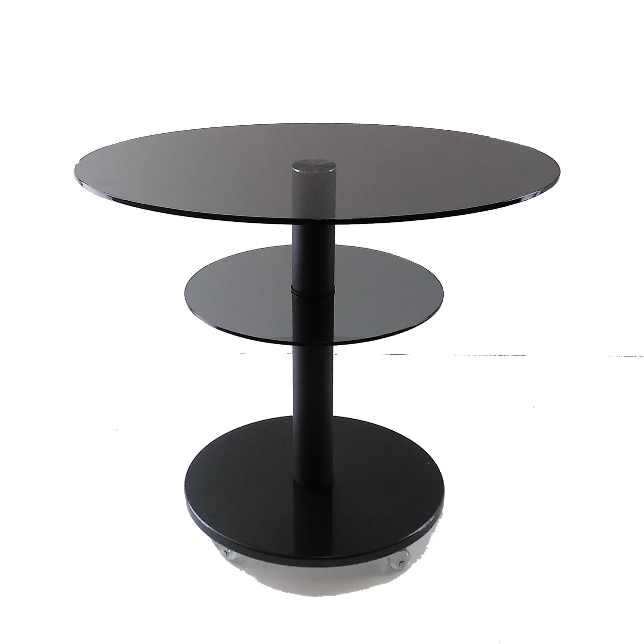 Стіл журнальний овальний Commus Bravo Light 425 O gray-black-blm60