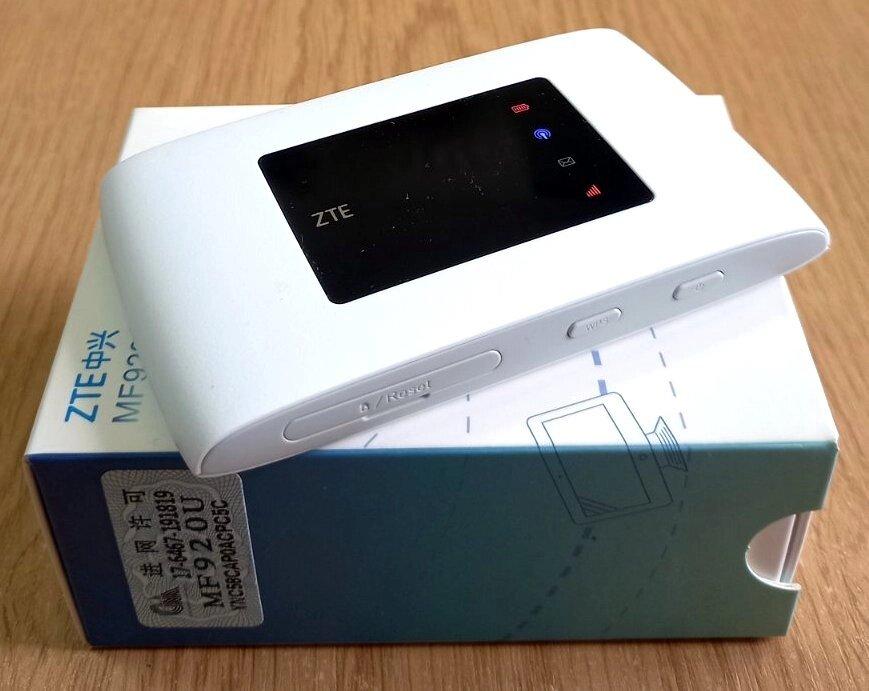 3G/4G LTE MIMO роутер ZTE MF 920U (B1/B3/B7/B8/B20/B38/B40/B41), 2 роз'єми під антену, акумулятор 2300 мАг