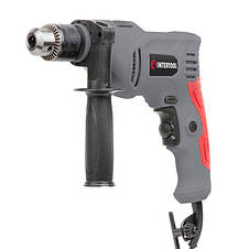 Дриль ударний 600 Вт, 0-3000 об/хв, 1.5-13 мм, реверс INTERTOOL DT-0109, фото 2