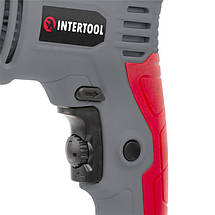Дриль ударний 600 Вт, 0-3000 об/хв, 1.5-13 мм, реверс INTERTOOL DT-0109, фото 2