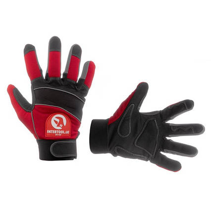 Рукавичка Microfiber зі вставками спандексу та неопрену, 9" INTERTOOL SP-0141