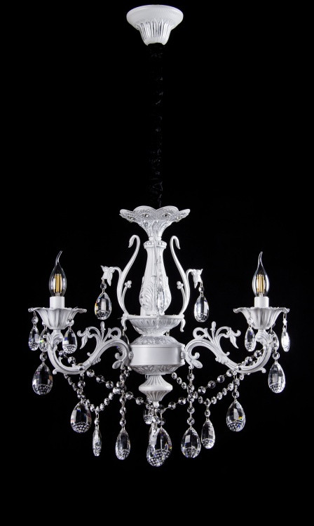 Люстра для спальні LKM777/3 (WT+SL), фото 1