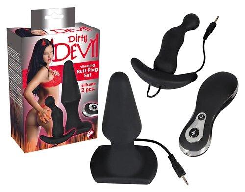 Анальні вібропробки БРУДНИЙ ДИЯВОЛ ( 2шт.), фото 1