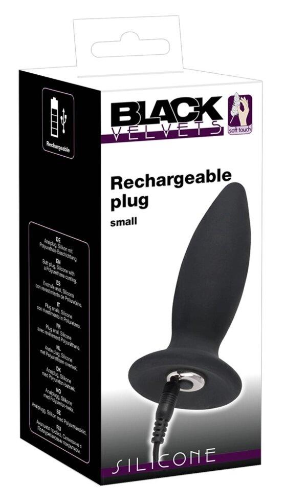 Анальна вібропробка BLACK small, фото 1