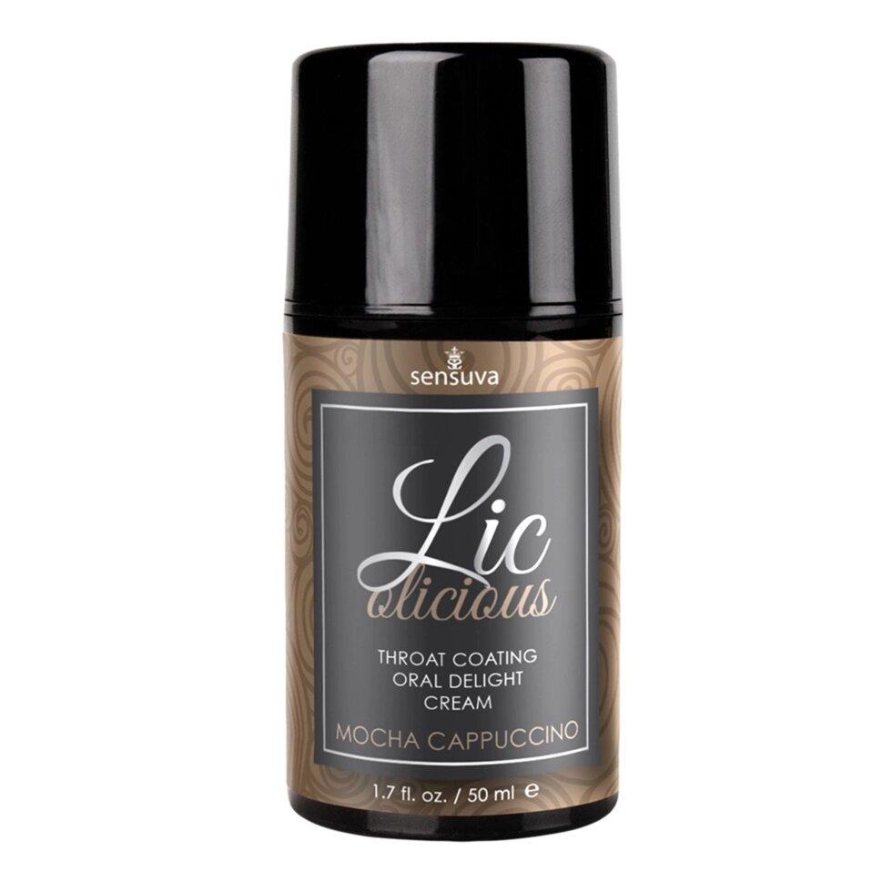 Sensuva mutjob gel lic-o-licicious cappuccino (50 мл), жирне, без цукру, фото 1