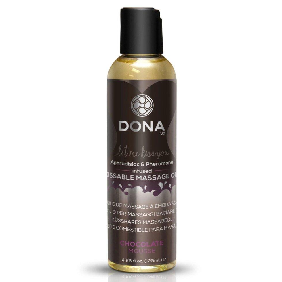 Dona Kissable Massage Oil Chocolate Mosse (110 мл) може бути для рота пестити
