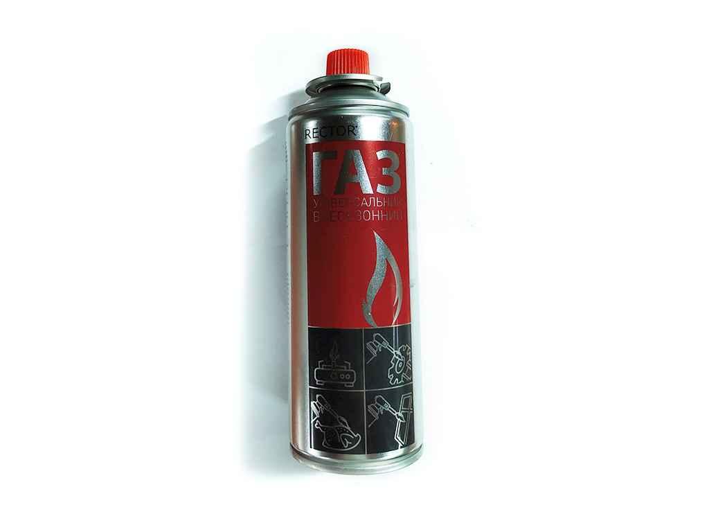 Газовий балон універсальній Всесезонний 400ml. 220g. ТМ RECTOR, фото 1