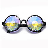 Окуляри калейдоскоп RESTEQ, круглі сонцезахисні окуляри, чорні, фото 4