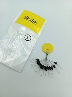 Стопора для поплавців "L" 15шт у наборі Skylite Стопорки для риболовлі