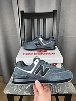 Кроссовки женские Нью Баланс 574 серые. Кроссы New Balance 574 серые замша сетка для женщин. Обувь для женщин