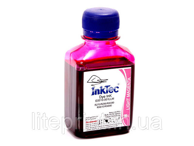 Чорнило для СНПЧ принтера Epson — InkTec — E0010, Light Magenta, 100 г