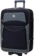 Чемодан дорожный текстильный на колесах Bonro Style (большой) черно-серый (10012705)
