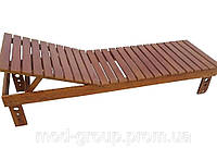 Лежак деревянный для отдыха