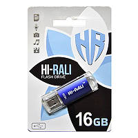 Флешка USB 16GB Hi-Rali Rocket Series Blue (HI-16GBVCBL)