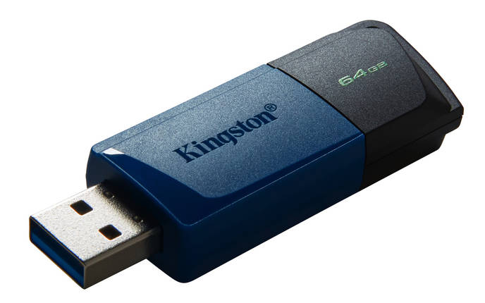 Флешка USB 3.2 64GB Kingston DataTraveler Exodia M Black/Blue (DTXM/64GB), фото 2