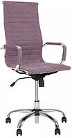 Компьютерное офисное кресло для руководителя Слим Slim HB Tilt CHR68 Soro-65 ткань фиолетовый Новый Стиль