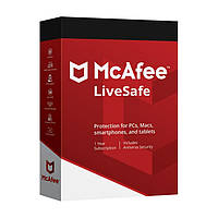 McAfee LiveSafe на 1 год на 1 пользователя (Лицензионный Ключ)