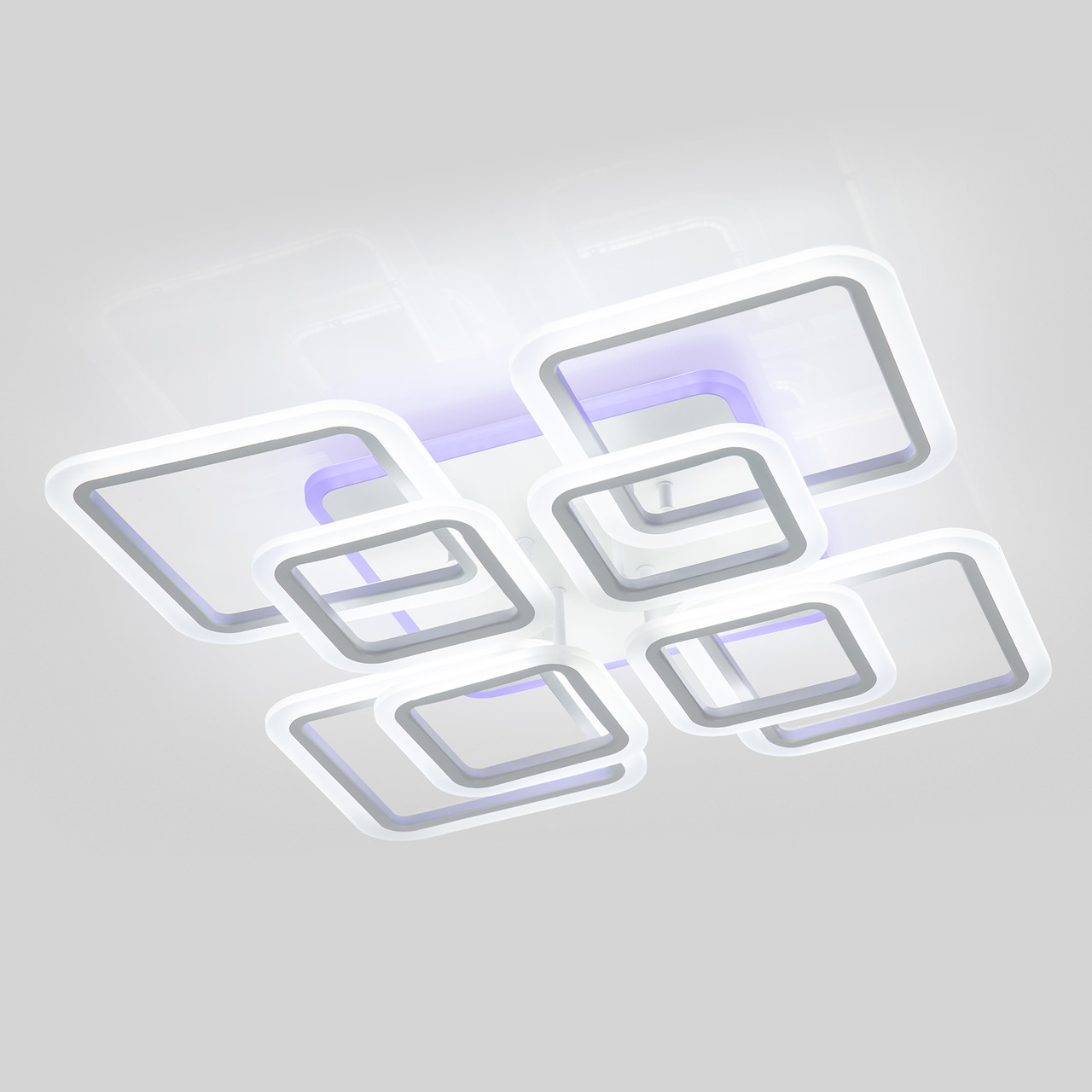 Люстра Led з пультом керування 192 Вт білий корпус до 20-25 м² (87-CW8036/4+4 WH RGB 192W)