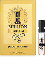 Оригинал Пробник Paco Rabanne 1 Million Parfum 1,5 мл виала ( Пако Рабан 1 миллион ) Духи