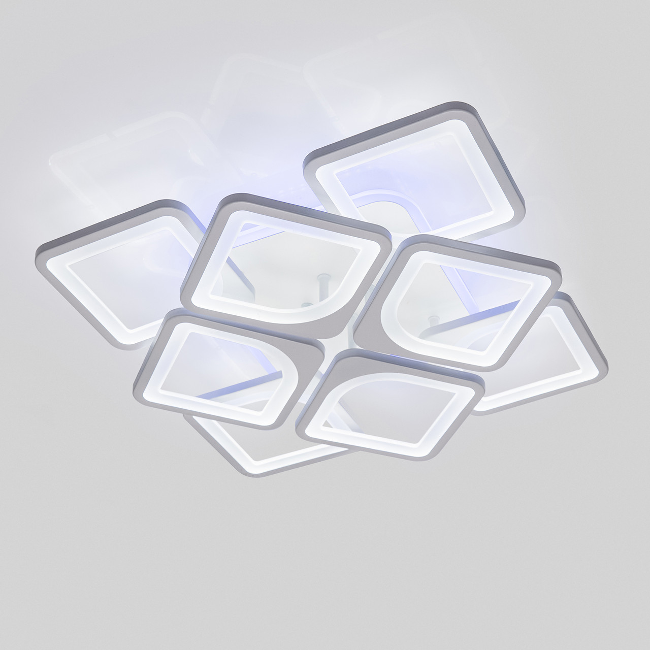 Led люстра світлодіодна до 25 м² з пультом біла 1142/4+4 WH