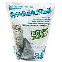Наполнитель для кошачьего туалета Пушистик Силикагелевый впитывающий 3.6 л