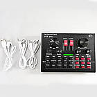 Комплект для студійного запису EL-V8XPRO / Аудіокарт багатофункціональний в комплекті з мікрофоном, фото 6