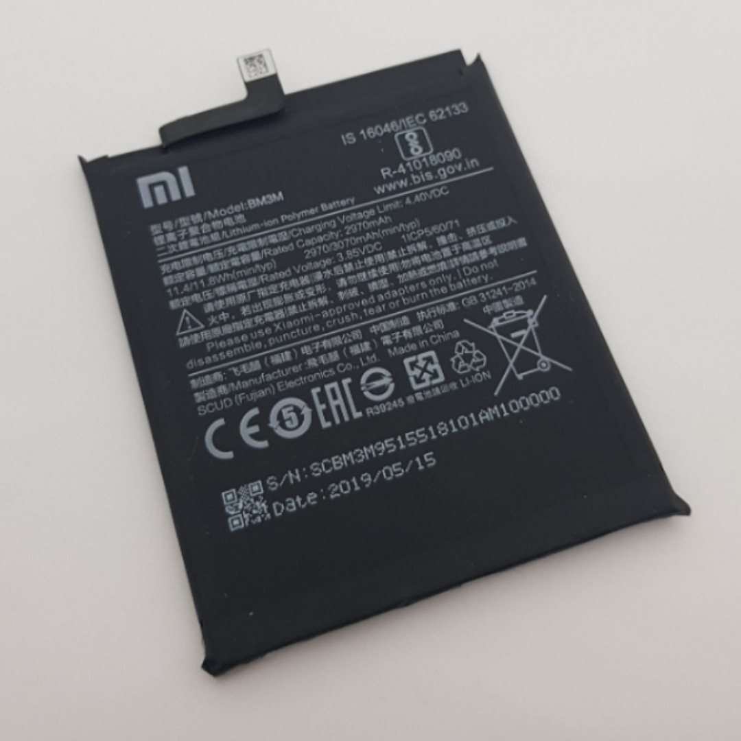 Батарея bm3m xiaomi mi9 se сервісний оригінал з розборки (до 20% зношування)