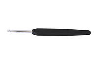 Крючок алюминиевый 2.00мм с черной ручкой, KnitPro