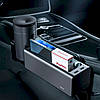Автомобільний органайзер консоль-підлокітник Baseus органайзер Delux Organizer(dual USB power supply) Black, фото 4