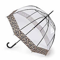 Зонт-трость Fulton Birdcage-2 Luxe L866 Natural Leopard прозрачный леопард механический