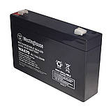 Свинцево-кислотна акумуляторна батарея Westinghouse 6V, 7Ah, terminal F2, 1шт 94*34*151 мм, фото 2