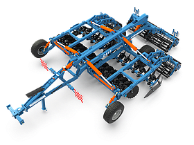 Дисковий лущильник DEFT 4,0 гідр. причіпний з подвійним СТС катком