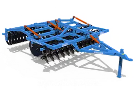 Дисковий лущильник DEFT 4,0 M суцільна рама,причіпний подвійний барабан V-Ring