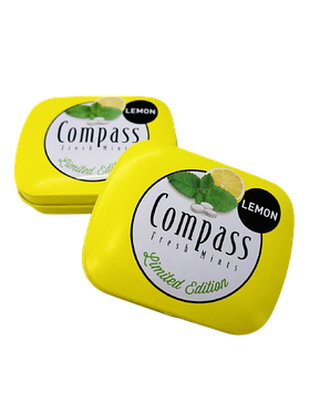 Драже Compass Lemon лемон 14 г, 12шт/уп