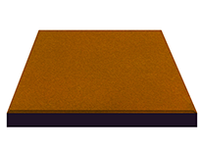 Плитка травмобезопасная резиновая квадратная 500х500 мм 40, Оранжевый