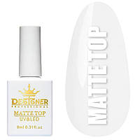 Топове матове покриття 9 мл. Matte Top (Дизайнер Професіонал) для гель-лаку