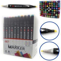 Набір скетч маркерів "Josef Otten" 7368-80BL 80кол "SC Professional" скош/круглий накін 1*1*14,5см , шт, фото 1