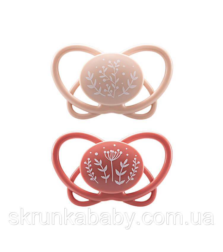 Пустушка Nip My Butterfly Мій Метелик (0-6 міс) 2шт + Футляр-стерилізатор (колір рожевий)