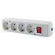 Колодка під подовжувач з вимикачем JONEX на 4 розетки без кабелю біла (GN-470 WS), фото 2