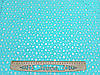 Тканина прошва яскраво- бірюзового кольору "Сирні дірки", фото 4
