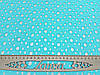 Тканина прошва яскраво- бірюзового кольору "Сирні дірки", фото 2