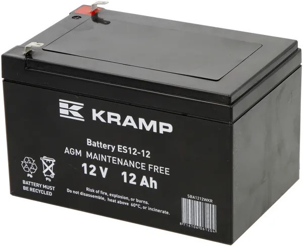 Акумуляторна батарея AGM 12 V 12 Ah Kramp